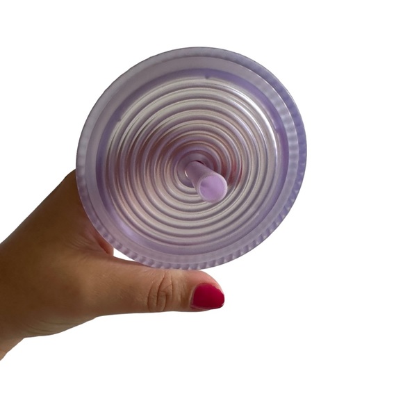 Starbucks Fall 2023 Purple Pleated Soft Touch Plastic Venti Cold Cup Chapter 3 - Picture 7 of 8